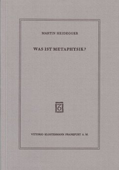 Was ist Metaphysik? von Klostermann